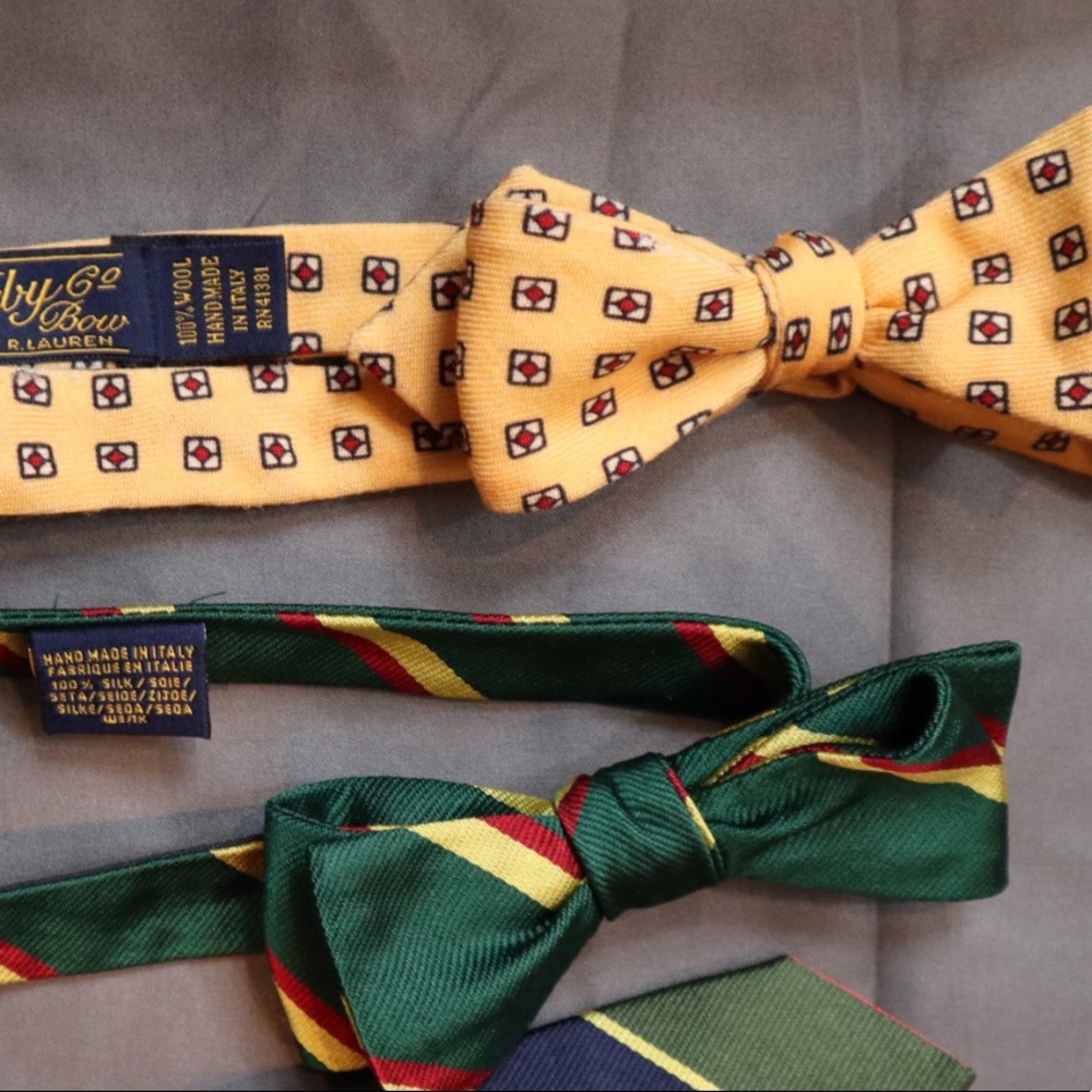 Rugby yellow bowetie